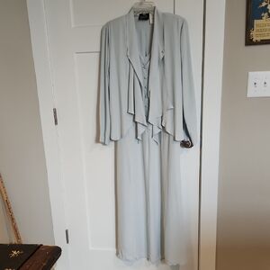 Wild Rose Light Gray Dress with Jacket